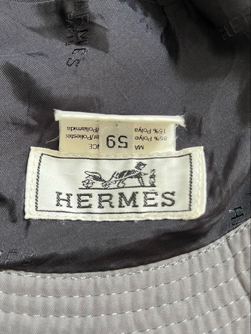なお ・HERMES エルメス H柄 バケットハット