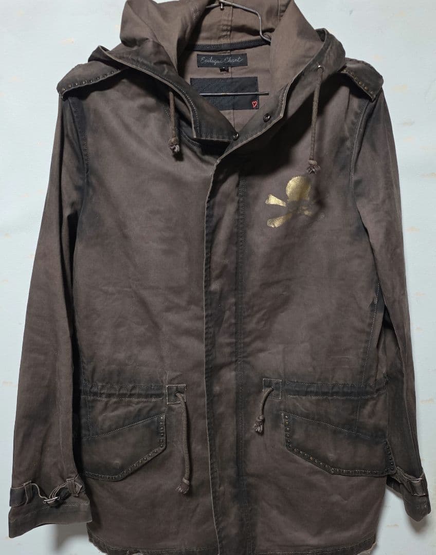 ロエン×エピローグチャント　コラボ　スカルデザイン　　モッズコート　1 S