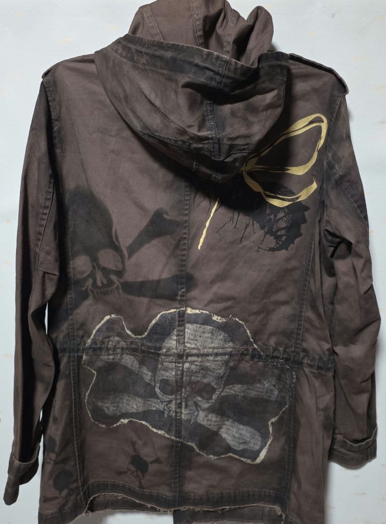 ロエン×エピローグチャント　コラボ　スカルデザイン　　モッズコート　1 S