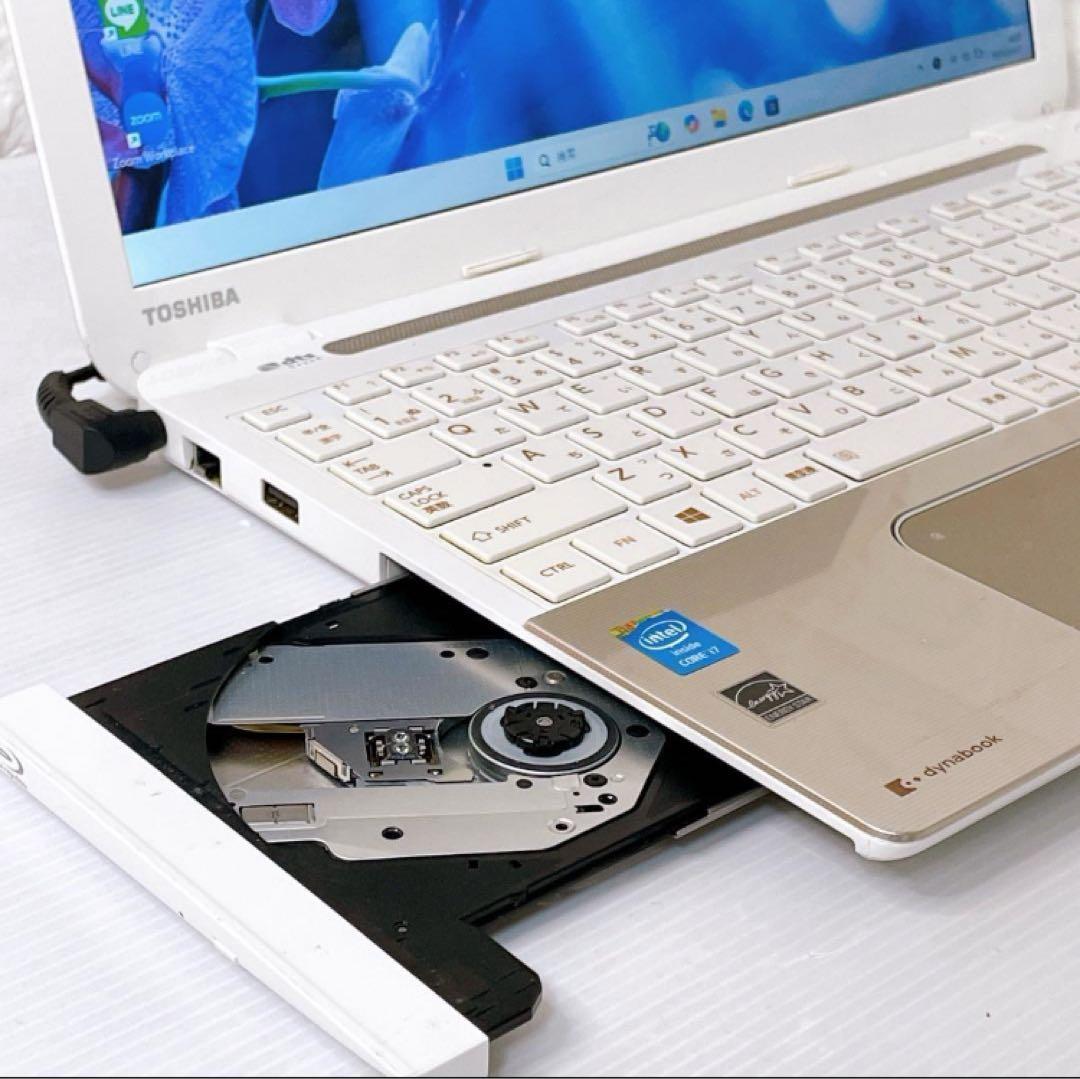 【快速SSD】Windows11 i7 8GB 東芝 ノートPC ブルーレイ