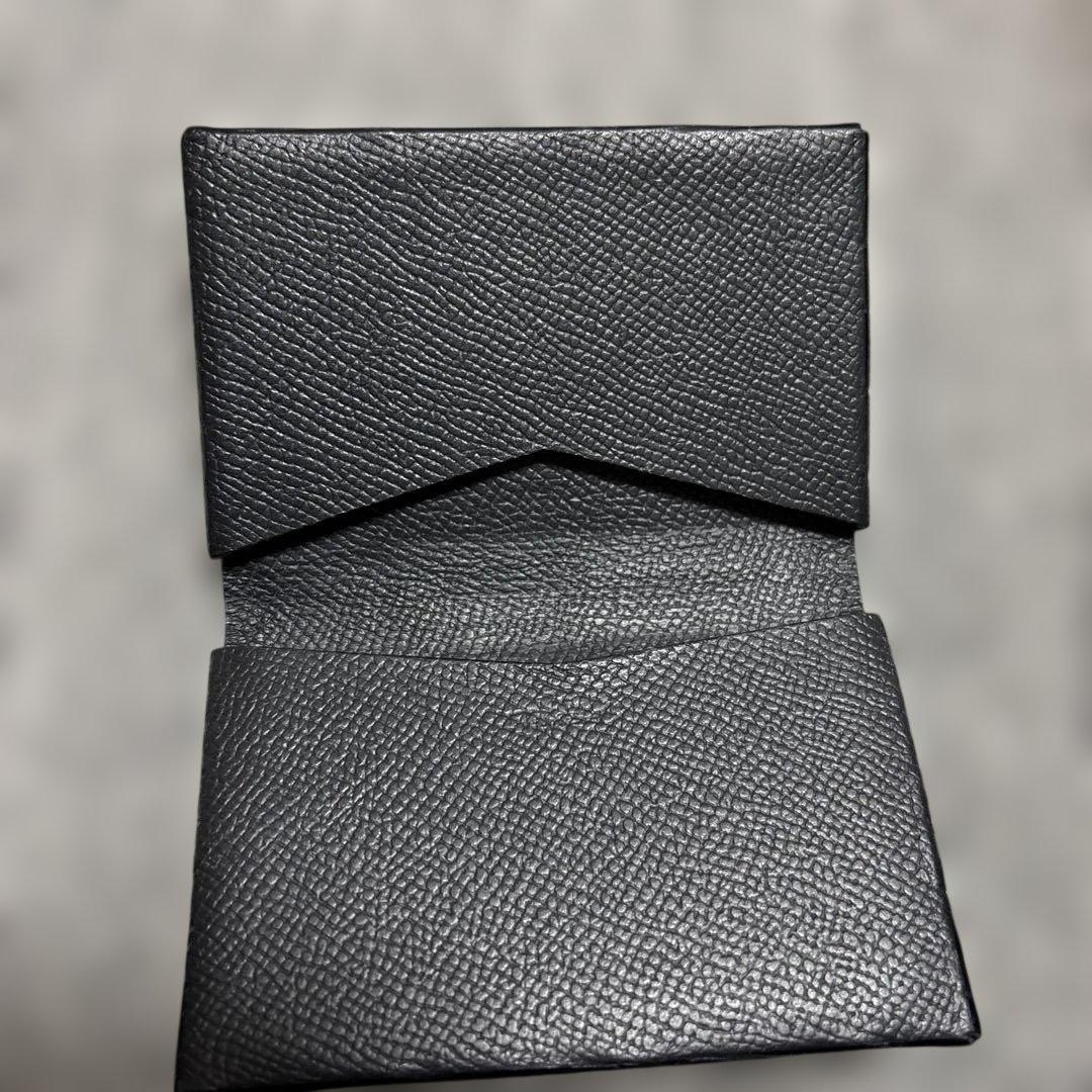 t.mbh クロコダイルレザー 二つ折りカードケース ブラック 名刺入れ