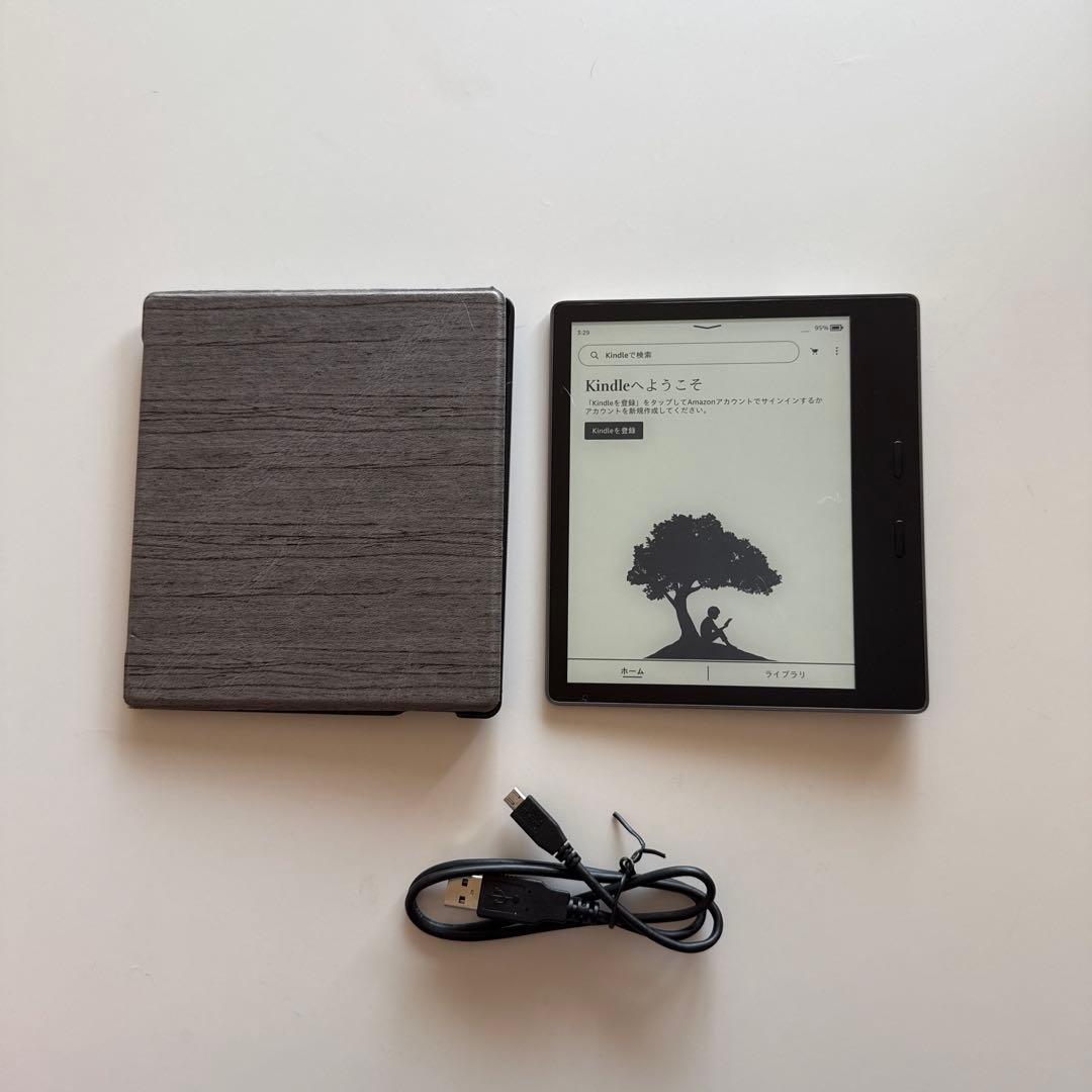 Kindle Oasis 第9世代 防水 8GB 開閉式軽量グレーケース付
