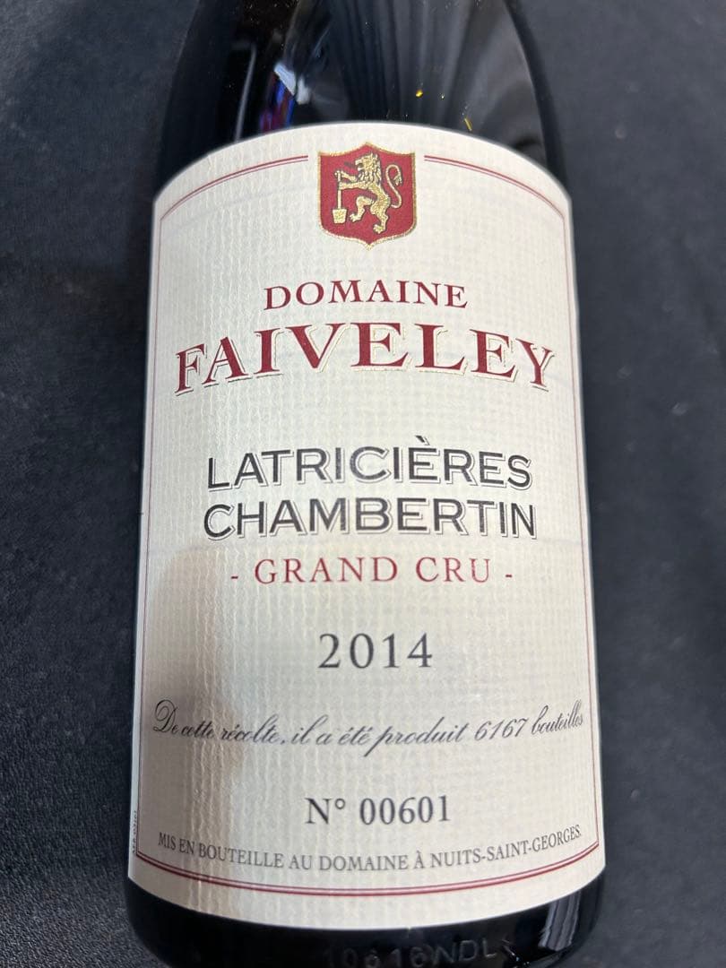 ドメーヌ・フェブレイ　ラトリシエール・シャンベルタン2014