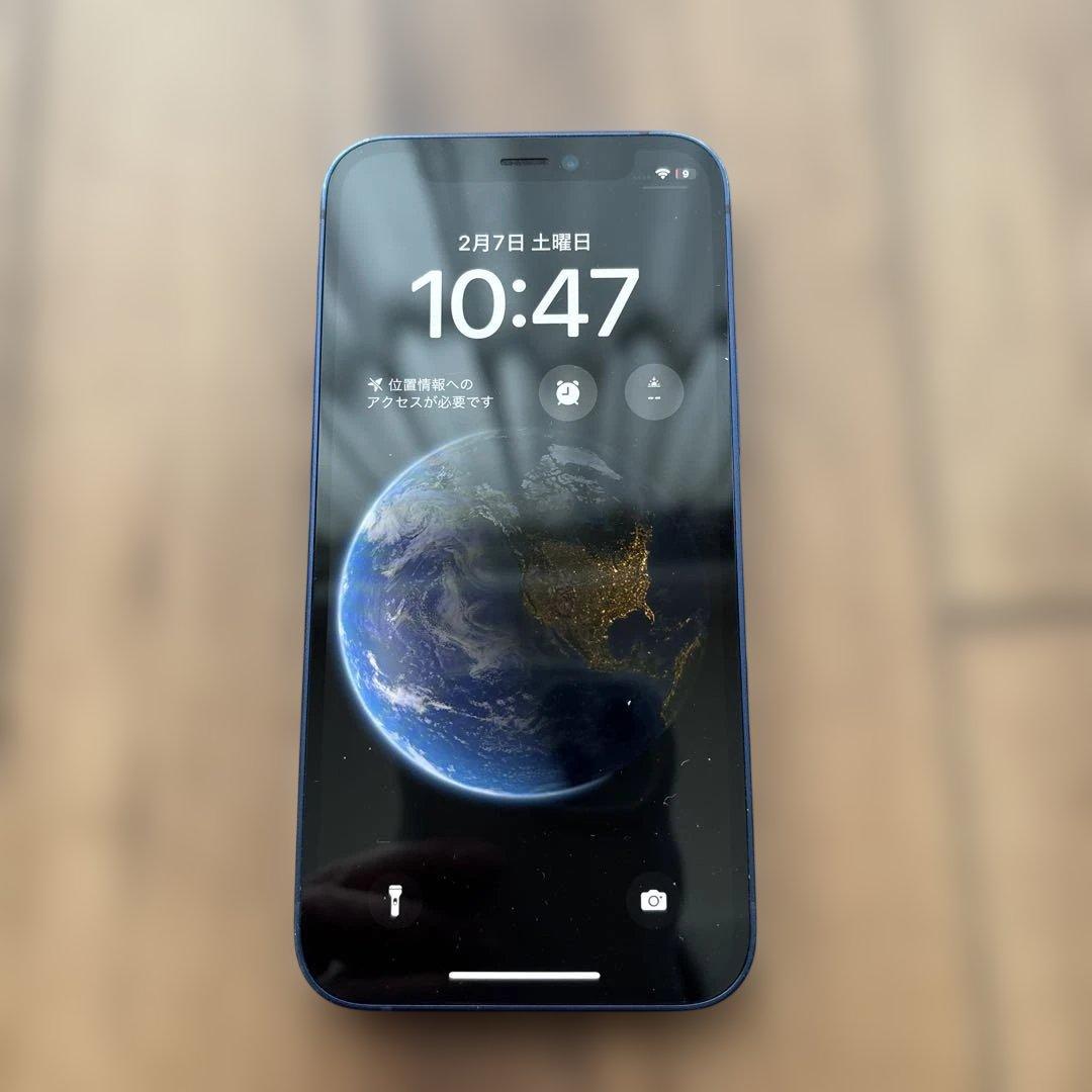 Apple iPhone 12 深い青 本体