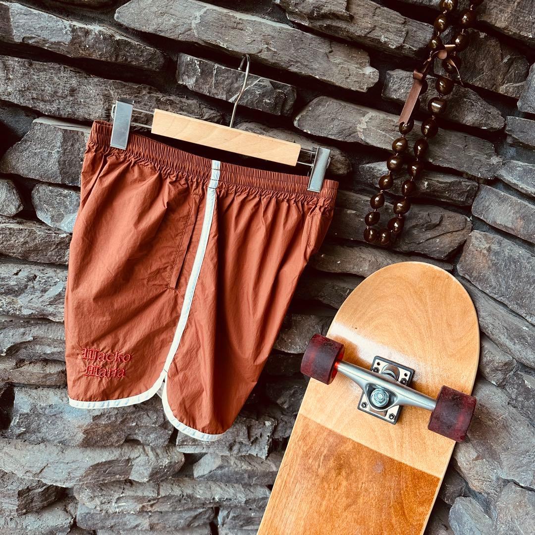 新品同様WACKO MARIA ブラウンMアスレチックショートパンツ