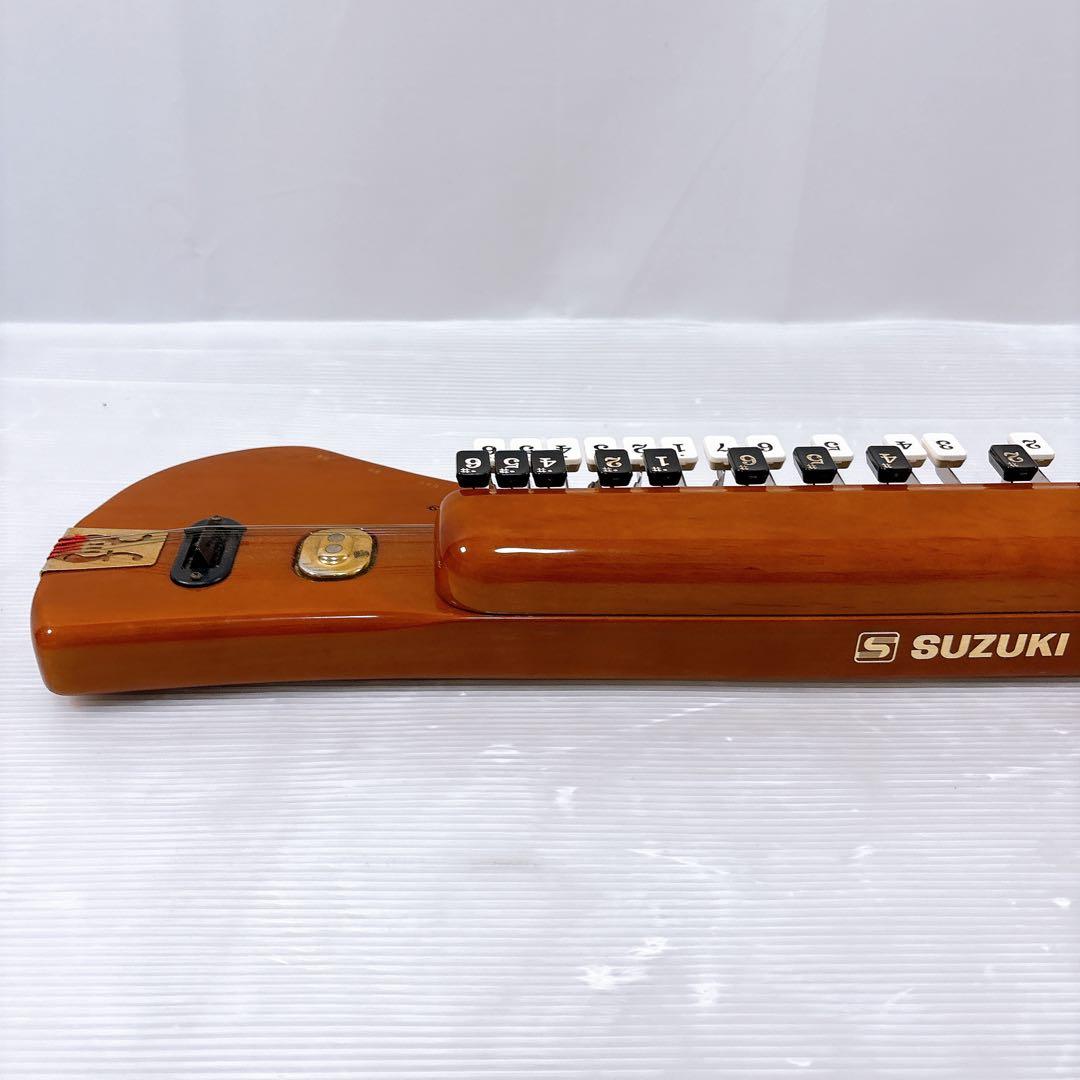 【美品】SUZUKI スズキ 電気大正琴 ソプラノ こはく CHK-1