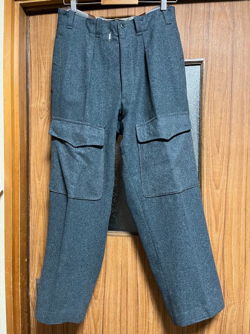 50's EUR military trousers サスペンダー付き