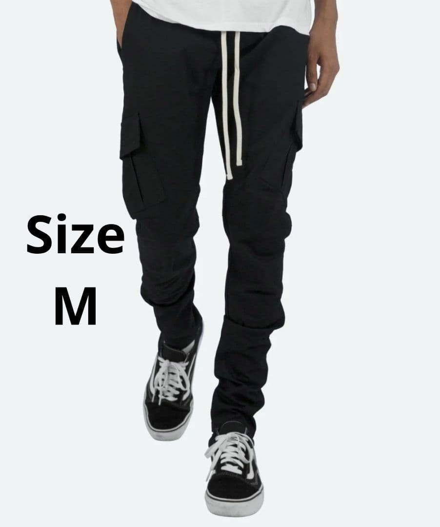パンツ mnml ZIP CARGO DRAWCORD PANTS / BLACK5