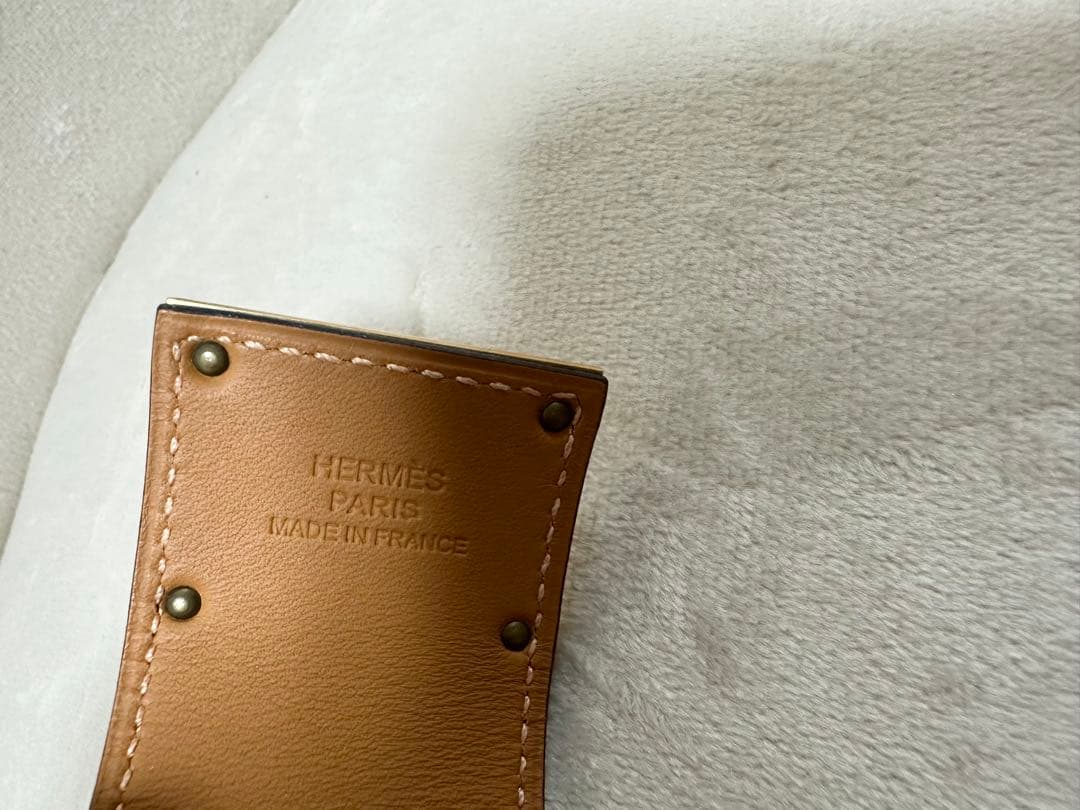 HERMES ケリードッグ　バングル　レザー　ブラック