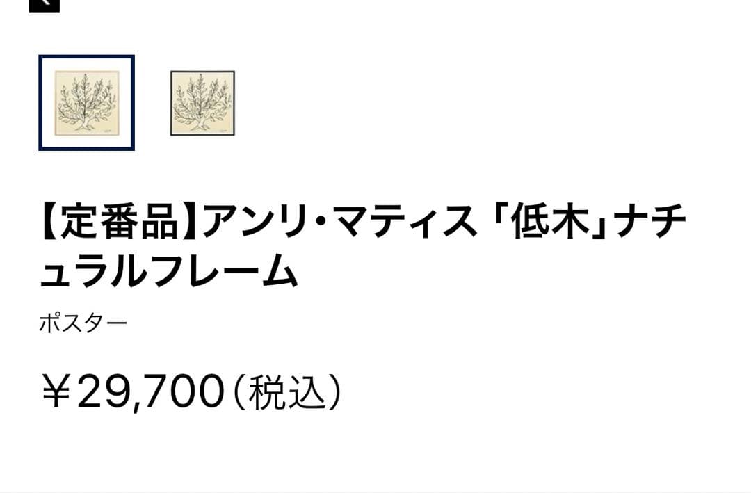 IDDE アンリマティス　低木　アートポスター