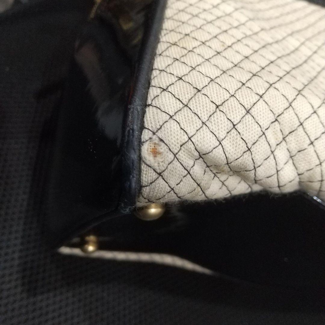 A*I様 シャネル ボーリングバッグ パテント エナメル コットン