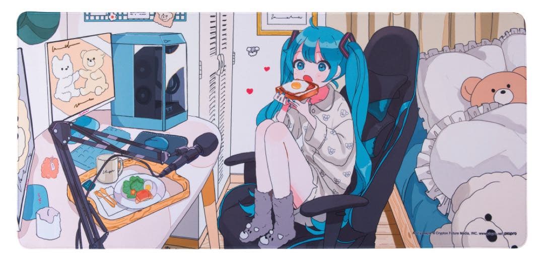 初音ミクコラボゲーミングマウスパッド　M700　　ツクモ　サーマルテイク　未開封