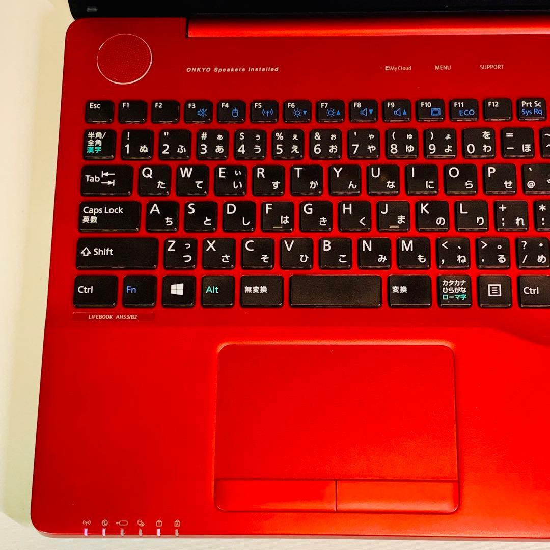 Core i7✨SSD2TB✨32GB✨カメラ✨富士通✨レッド✨ノートパソコン