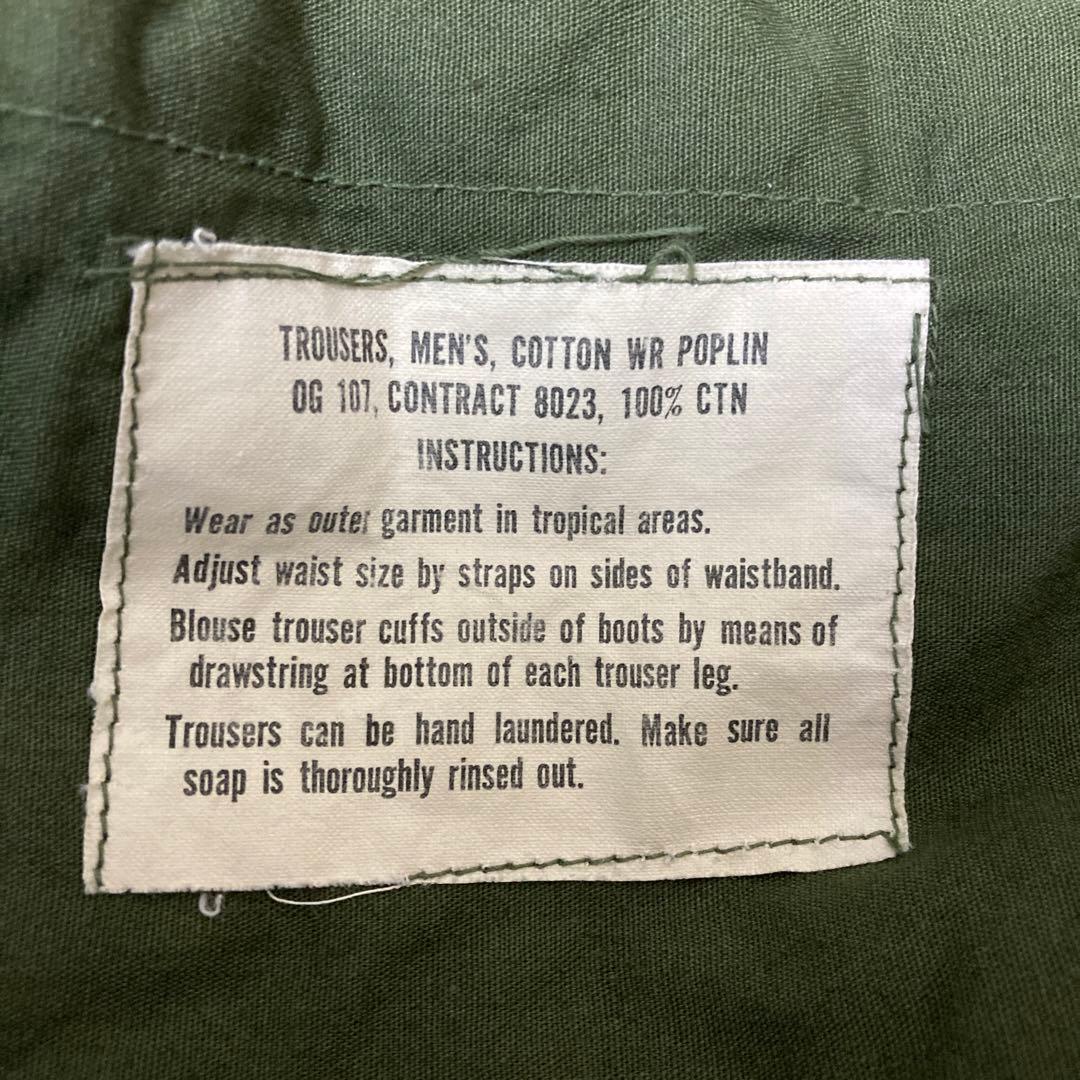 希少60s USARMY ジャングルファティーグパンツ 3rd M65 M47