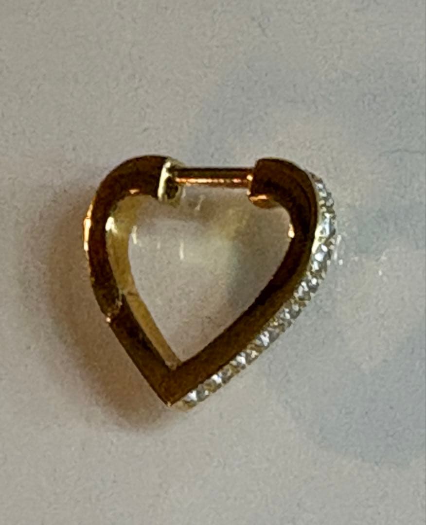 MAYU ハートフープピアス　片耳