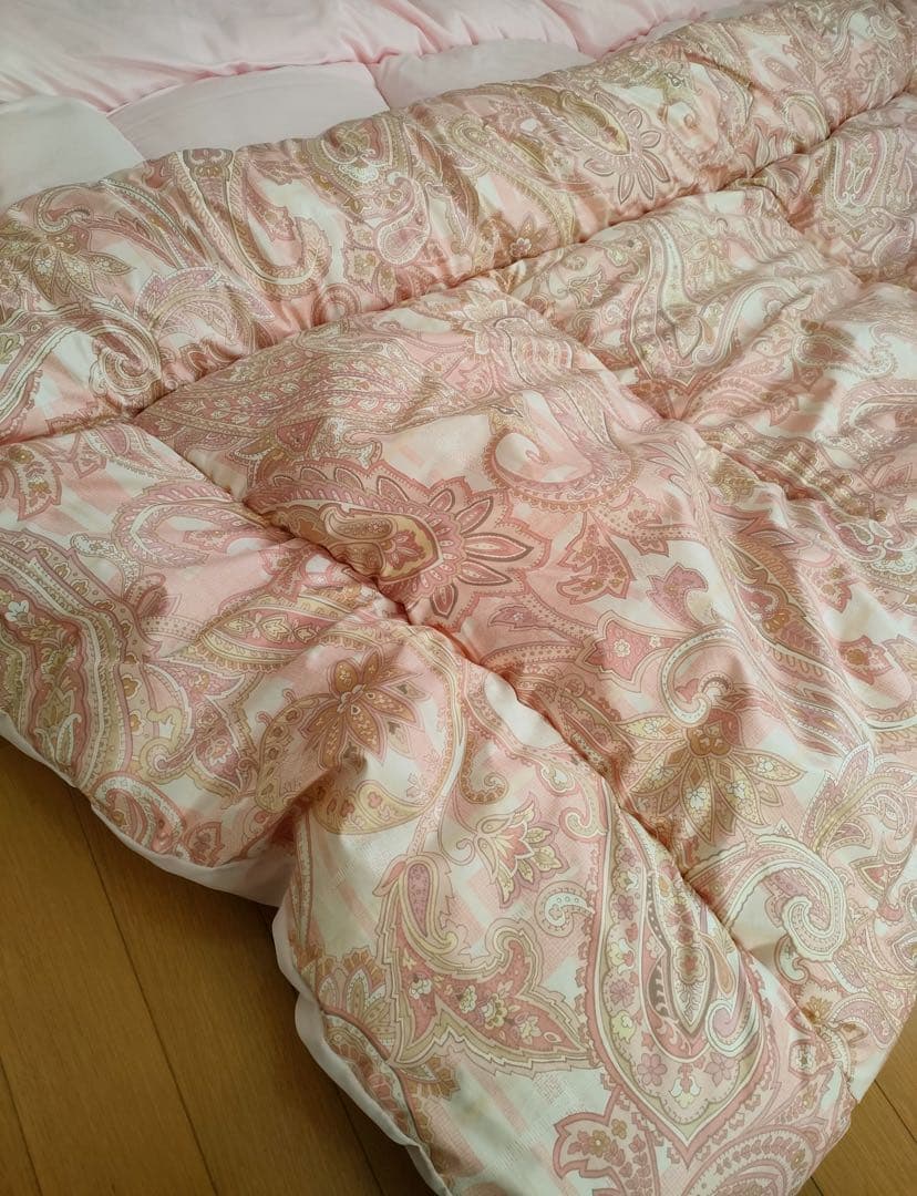 ゆゆ　　プロファイルウレタン敷布団シングルセット掛け1.7kgピンク