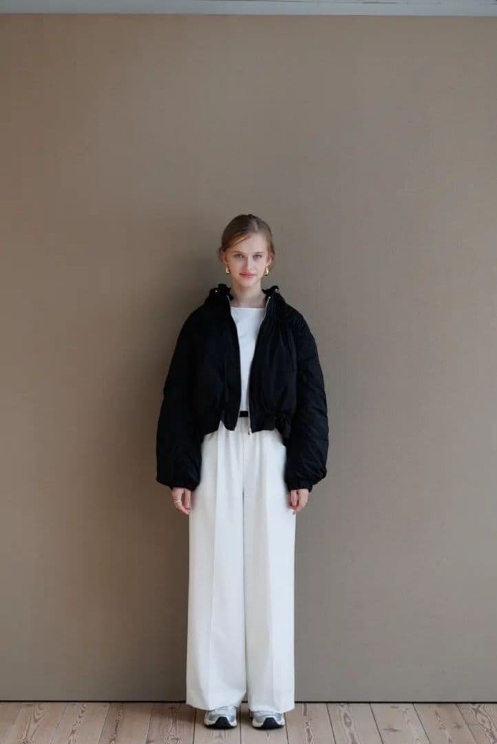 新品未使用♡pois♡ポワ、ribbon blouson、リボンブルゾン