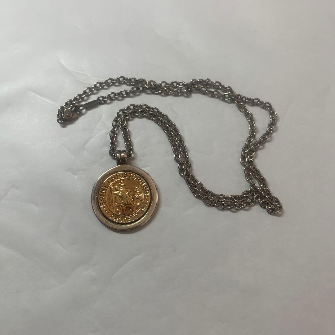 TIFFANY ティファニー　セントクリストファーペンダント　チェーンは社外品