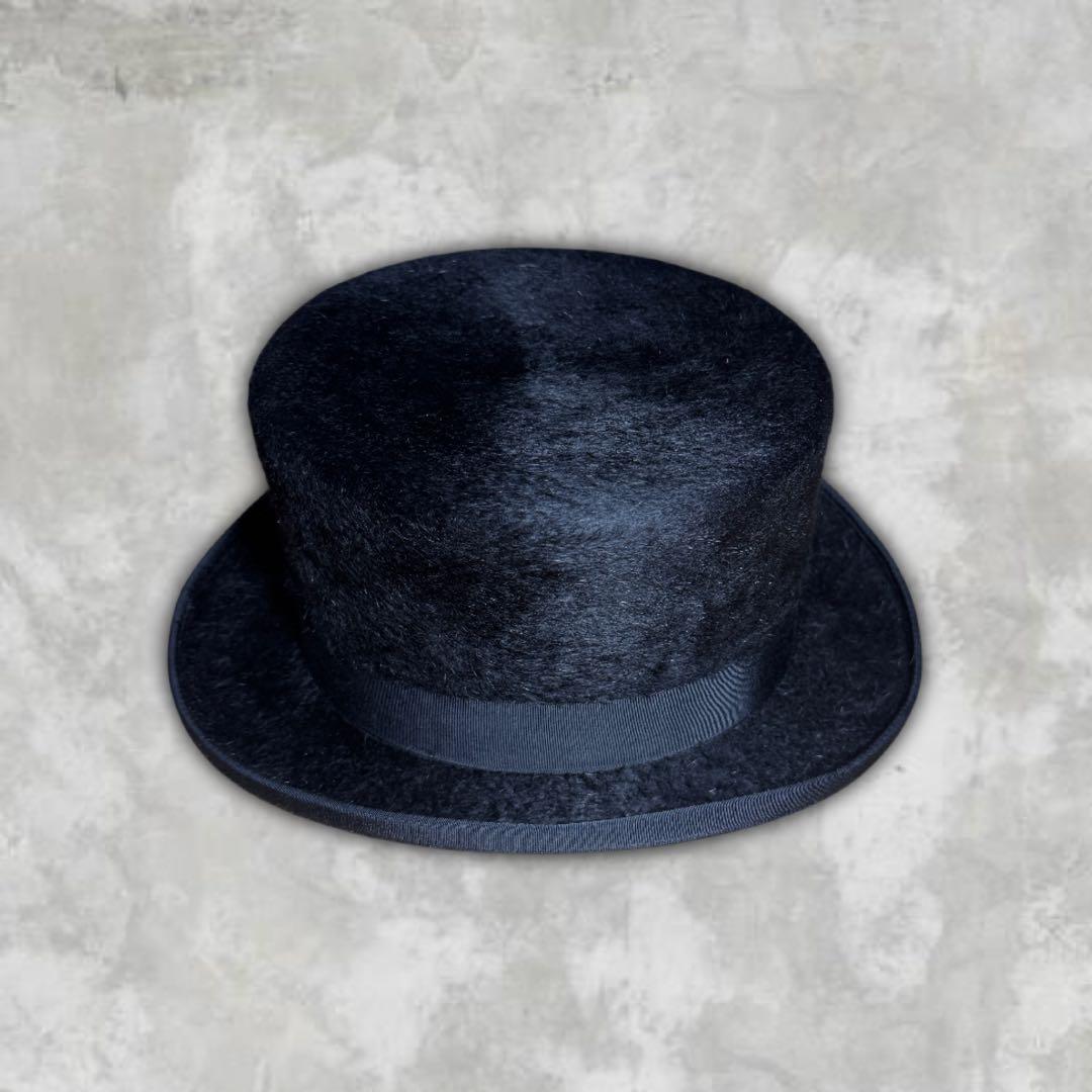 最高級 CA4LA ラビットファー ハット ハンドメイド 手作り シルクハット