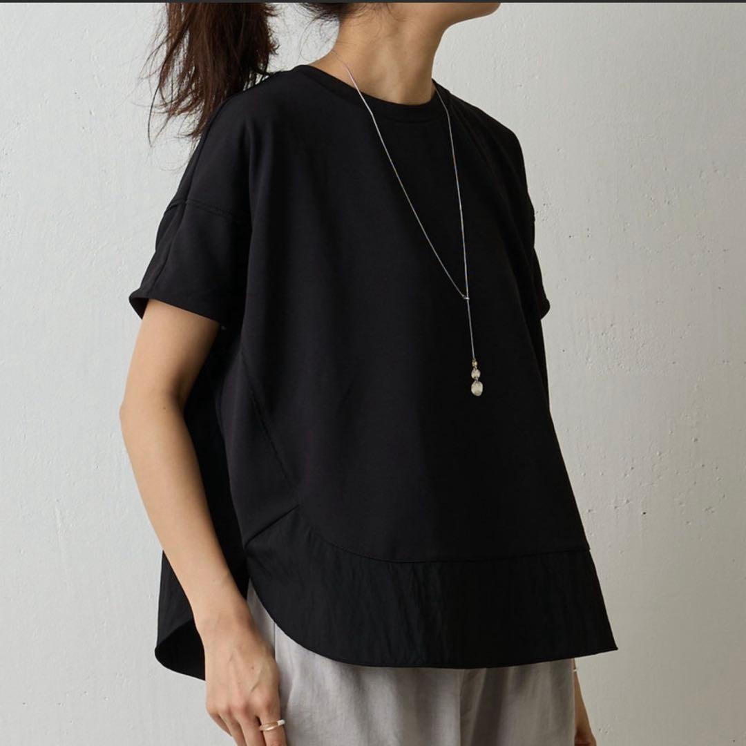 美品　ブラック完売　BEARDSLEY ラウンドヘムプルオーバー