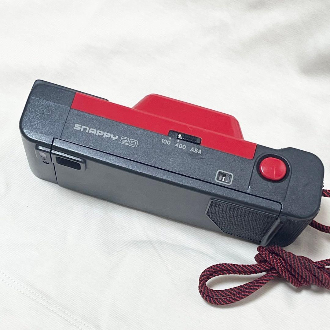 動作確認済み】canon snappy 20 フィルムカメラ　赤　レッド