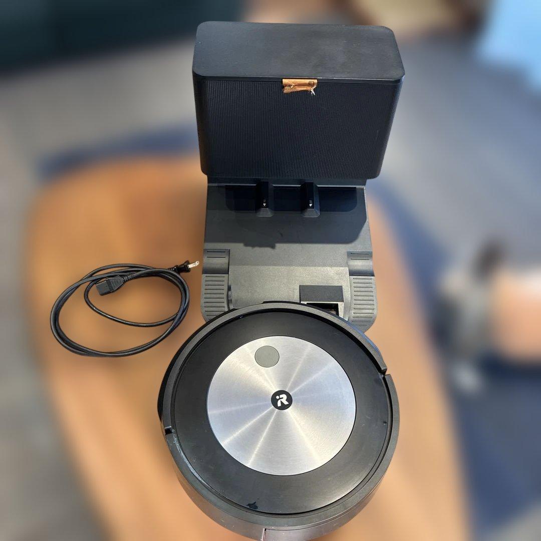 ルンバJ7ロボット掃除機本体 シルバー集塵機セット