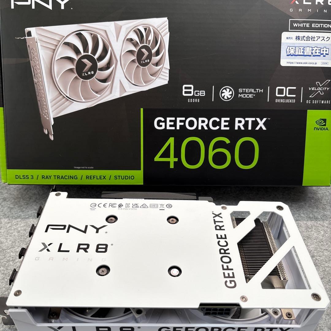 PNY GeForce RTX 4060 8GB ホワイトエディション