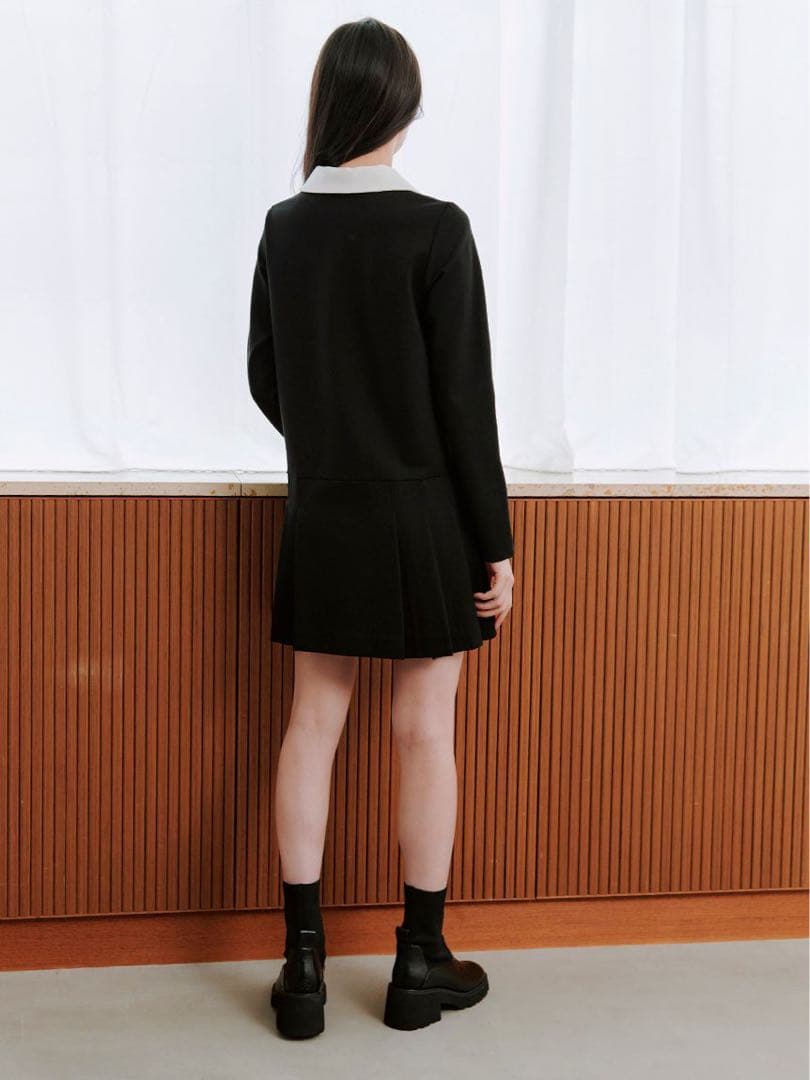 snidel 衿つきプリーツカットミニワンピース 美品