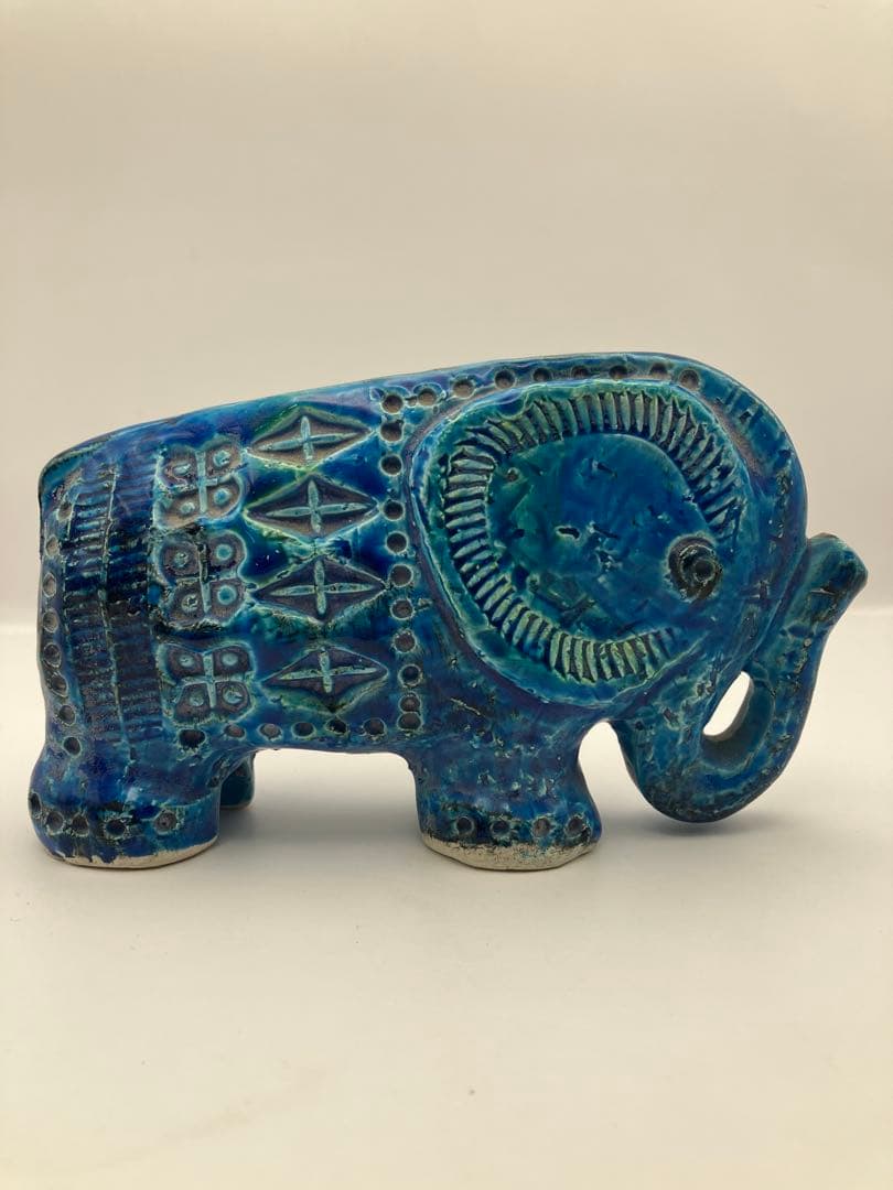 Bitossi Flavia　象のオブジェ　イタリア　ビトッシフラビア　Y