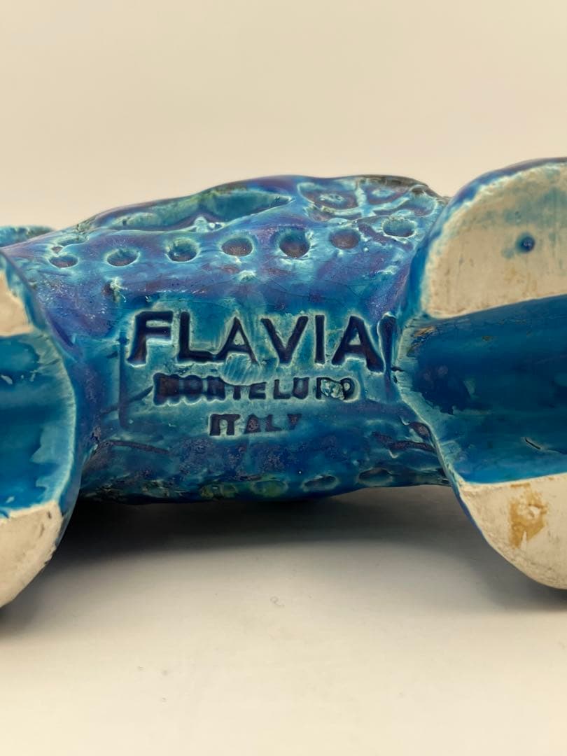 Bitossi Flavia　象のオブジェ　イタリア　ビトッシフラビア　Y