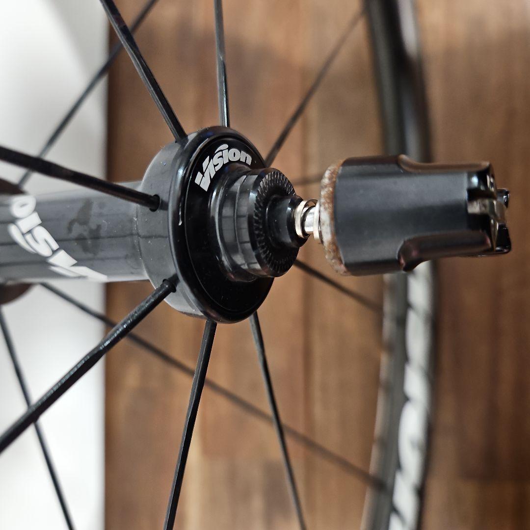 Vision metron55SLリムブレーキ用クリンチャーカーボンホイール前後