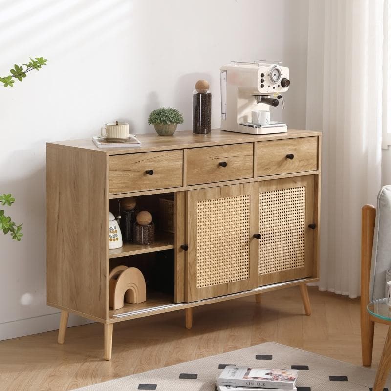【お得SALE】北欧 木目調キャビネット サイドボード　リビング　NATURAL