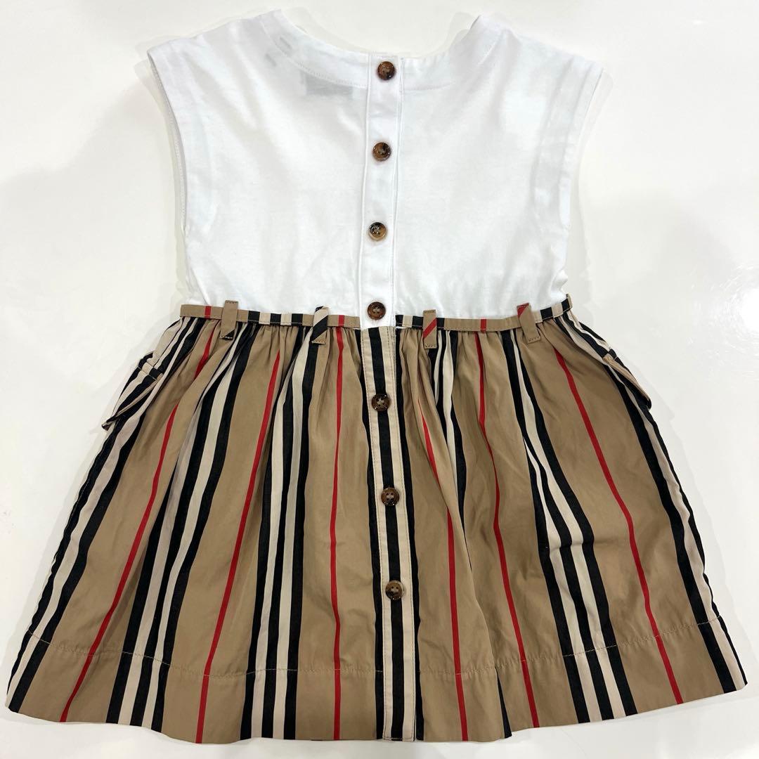 Burberry ストライプワンピース18M（86cm）