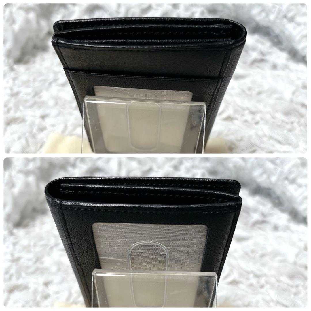 未使用級✨イブサンローラン　カードケース　ブラック　レザー　名刺入れ　IDケース