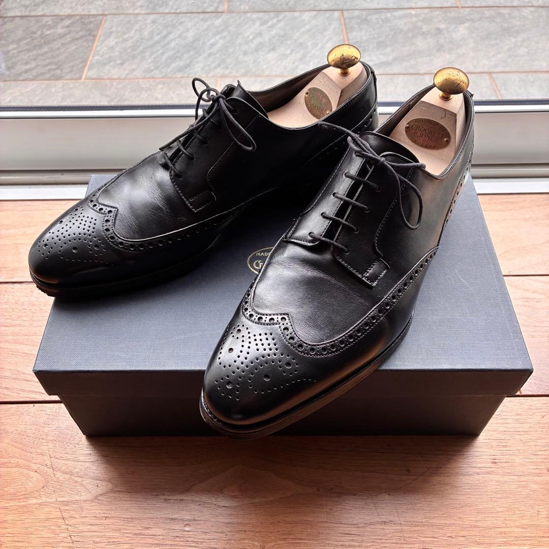 ポールスミス別注クロケット&ジョーンズ　7E 外羽　ブラック