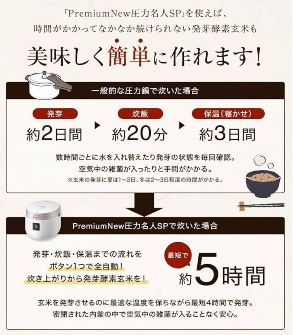 CUCKOO Premium New 圧力名人 SP 発芽酵素玄米 炊飯器