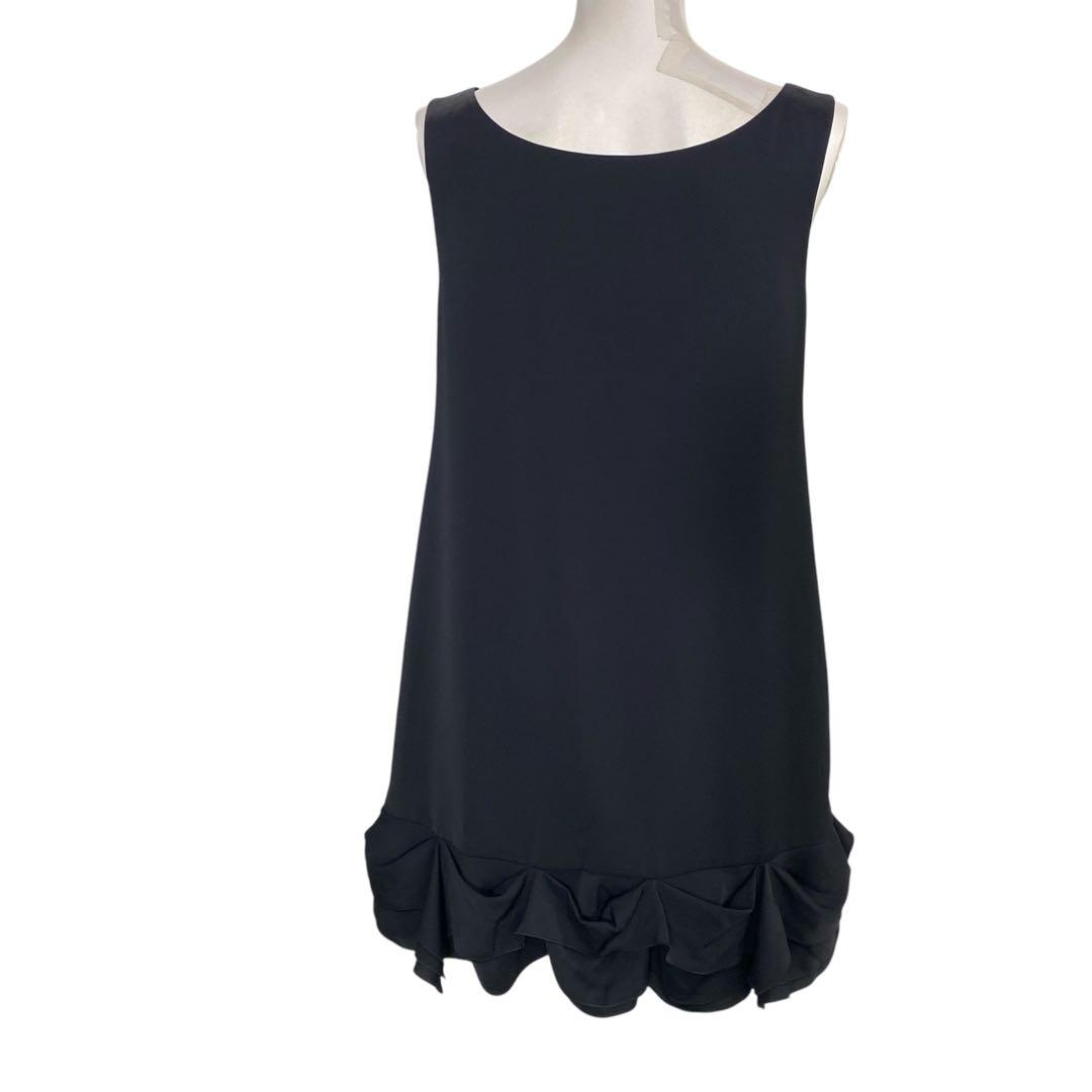 美品 デイジーリン 42、L、11号 レディース チュニック 袖なし 膝丈 黒