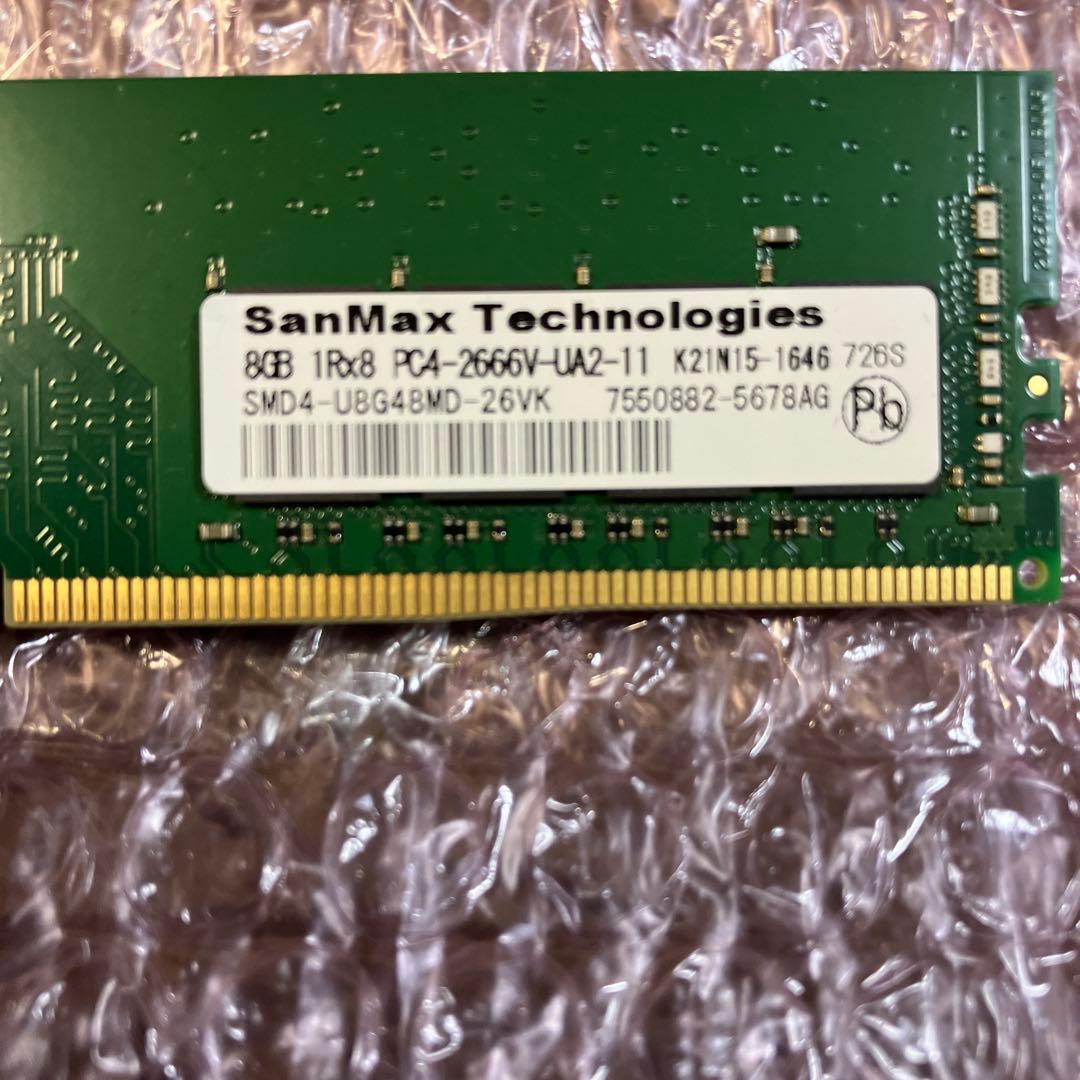 SanMax DDR4 8GB CL19 メモリモジュール 4枚セット