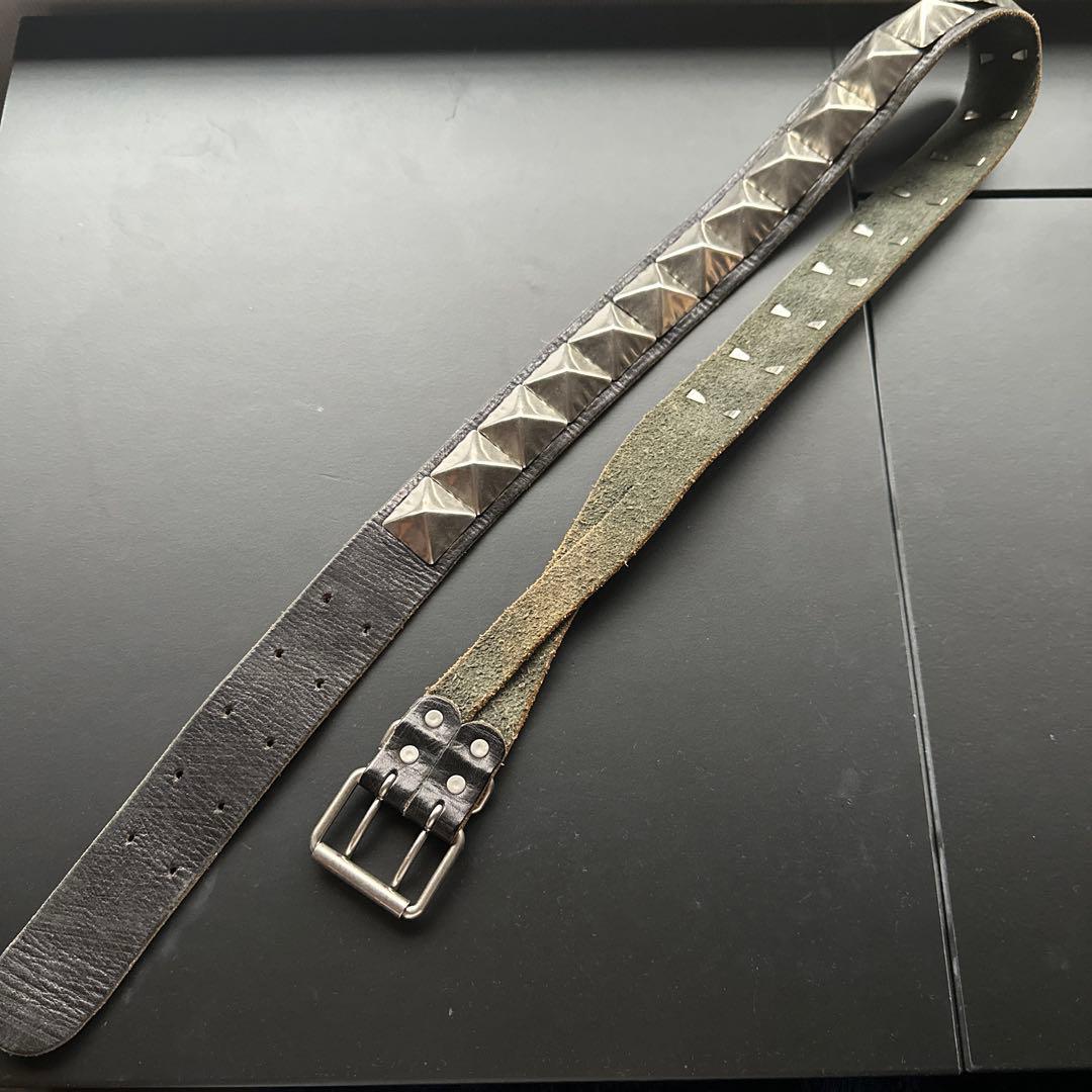 undercoverスタッズレザーベルト