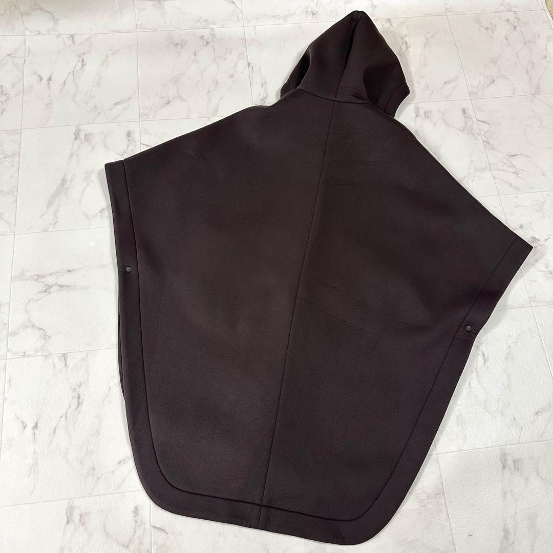 【美品】ADORE ソフトボンディング　フーディコート　変形　ブラウン　M相当