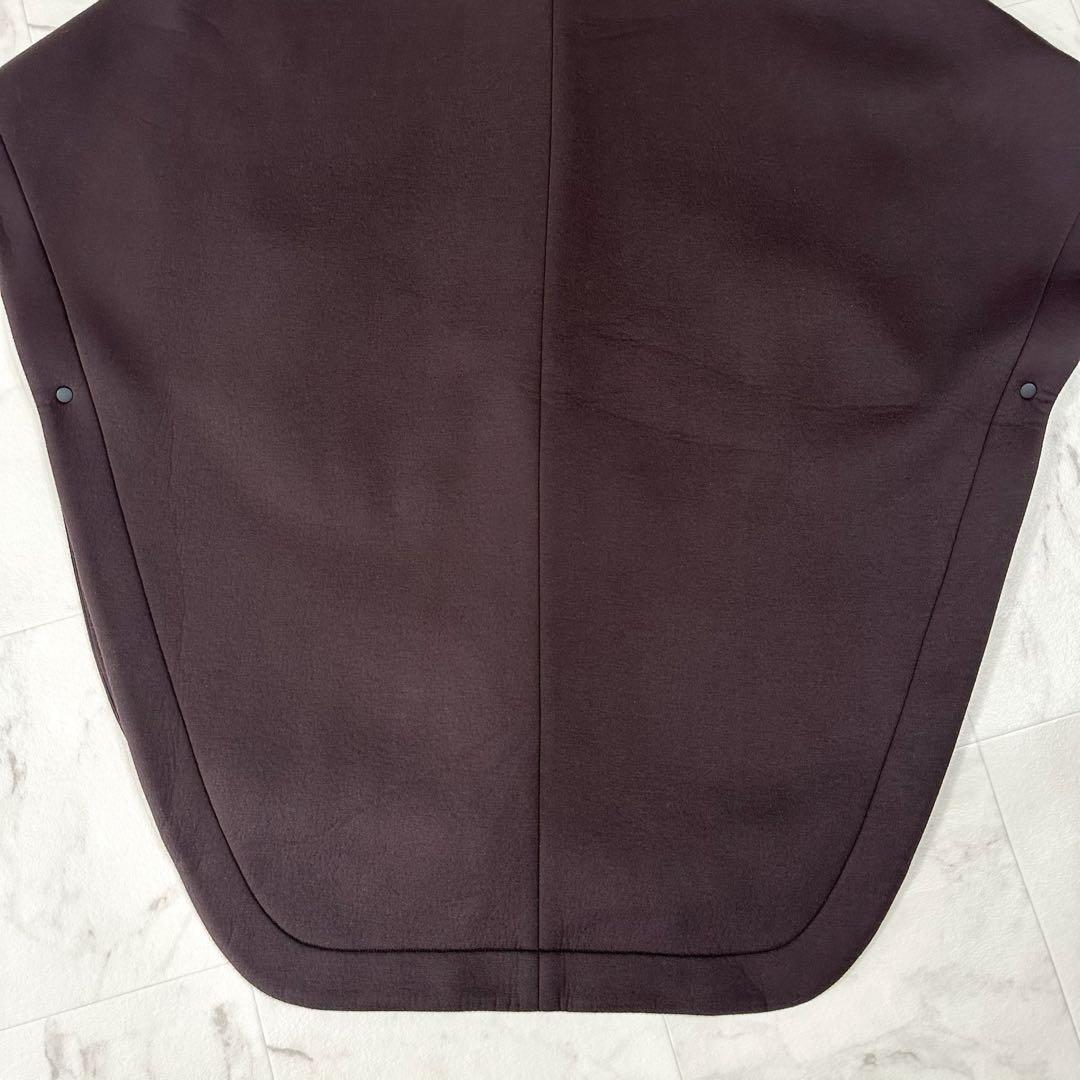 【美品】ADORE ソフトボンディング　フーディコート　変形　ブラウン　M相当