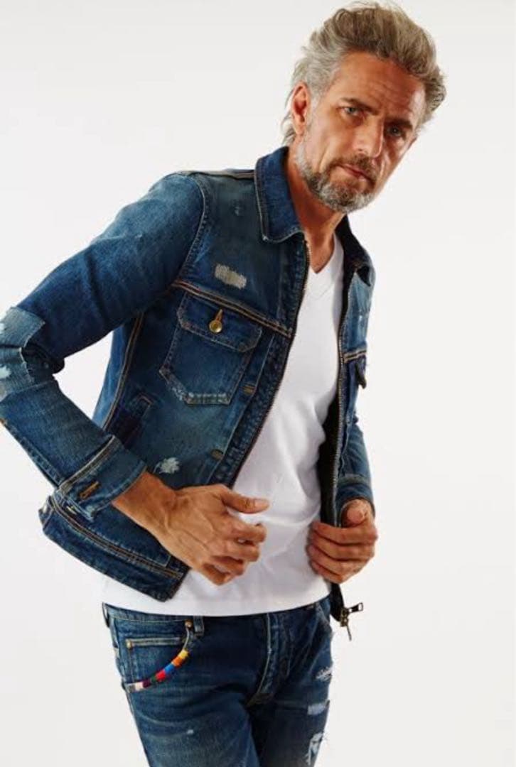 1piu1uguale3 セットアップ レインボーステッチ　Gジャン Gパン