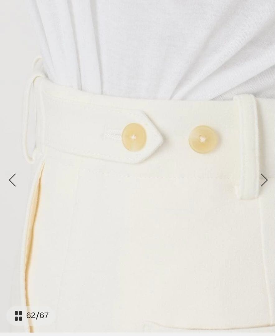 《手洗い可》起毛タックテーパードパンツ　スピックアンドスパン　新品　38