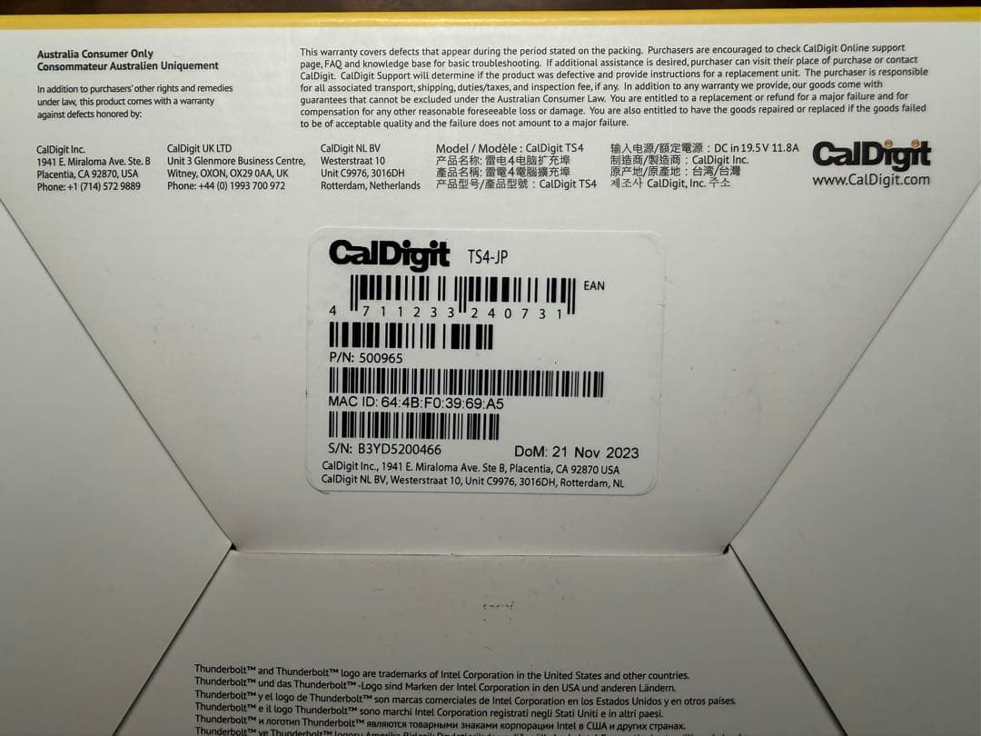 CalDigit TS4 ［美品］