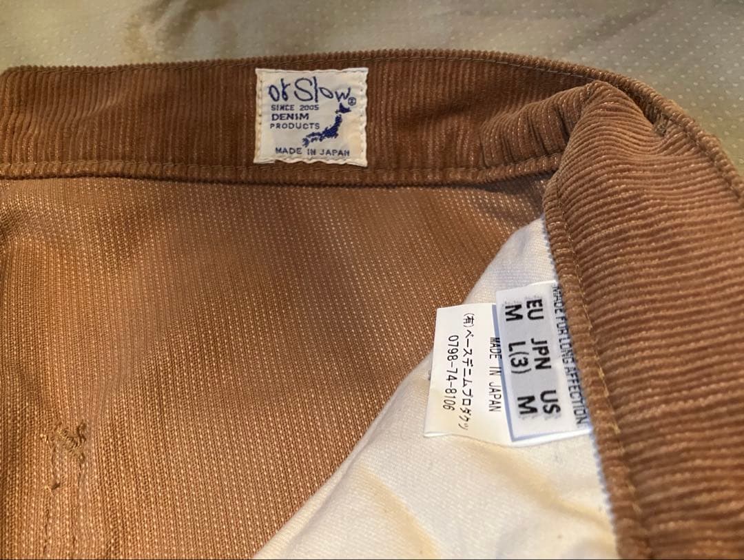 orSlow オアスロウ　コーデュロイペインターパンツ サイズ3 （L）未使用品