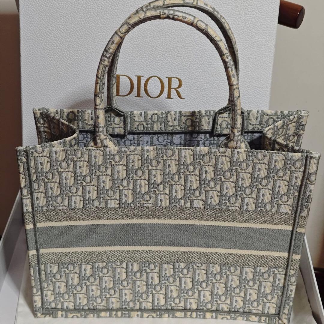 ショルダーバッグ キャンバス ベージュ/グレー 36cm