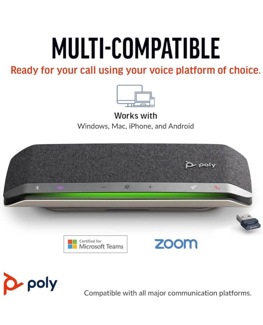 Poly スピーカー Sync 40+ (国内正規品) マイクロソフト認定 新品