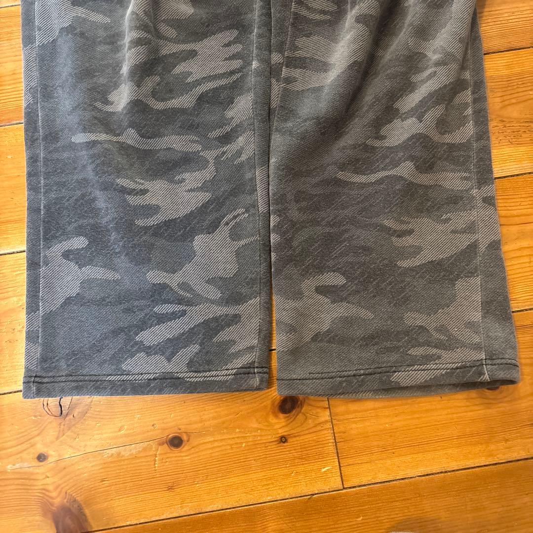 AND1 スウェット カーゴパンツ NBA ストレート迷彩ロゴ刺繍90s