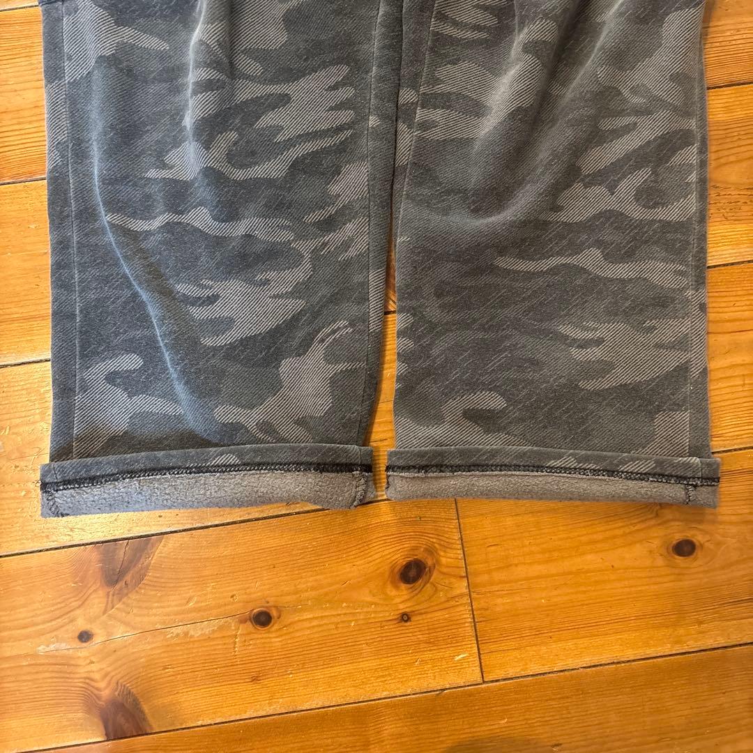 AND1 スウェット カーゴパンツ NBA ストレート迷彩ロゴ刺繍90s