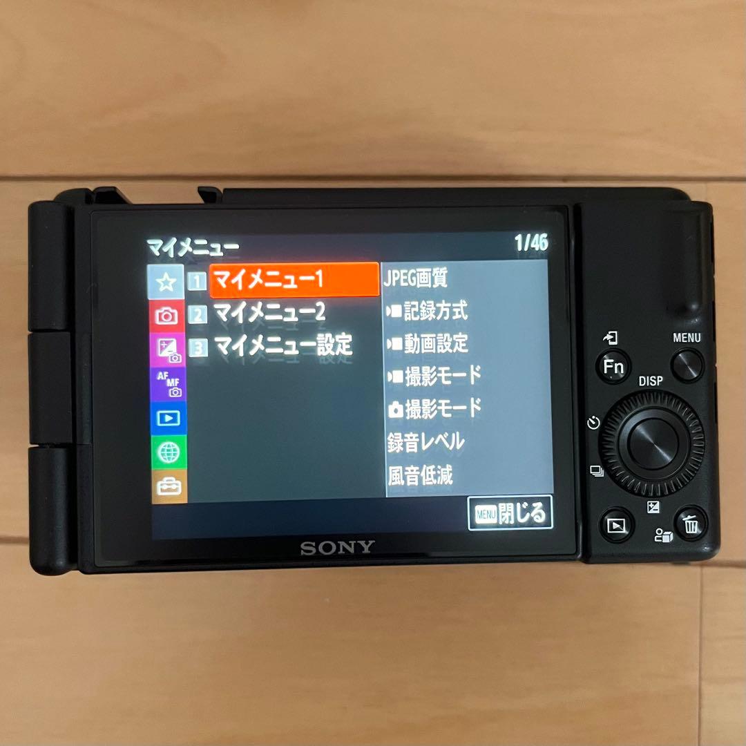 保証付 SONY zv-1f 純正予備バッテリー付 美品 vlog デジカメ
